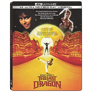 Berry Gordy's The Last Dragon 4K Ultra HD SteelBook (4K Ultra HD + Blu-ray + Digital) $16.59 Amazon.com