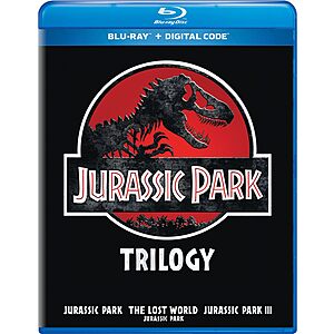 Jurassic Park Trilogy (Jurassic Park / The Lost World: Jurassic Park / Jurassic Park III) - Blu-ray + Digital $14,99 Amazon..com