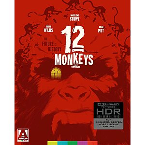 12 Monkeys (Special Edition) [4K Ultra HD] [4K UHD] $24.99 Amazon.com