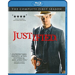 Justified: Season One Blu Ray $9.98 Justified: Season 3 Blu Ray $9 Amazon.com