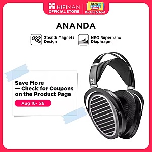 HIFIMAN Ananda Stealth Magnet Open-Back Over-Ear Full-Size Planar Magnetic Hi-Fi Headphones $133.61 free shipping within USA Aliexpress.com