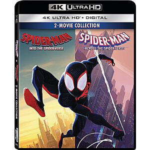 Spider-Man: Across the Spider-Verse / Spider-Man: Into the Spider-Verse - Set - 4K + Digital $35 Amazon.com