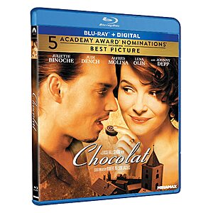Chocolat Blu Ray + Digital $6.49 Amazon.com