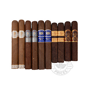 Top&ndash;shelf Tour 5&ndash;cigar Sampler 2x Deal (10 Total Cigars) $19.99