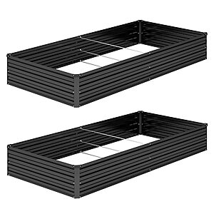 Metal raised bed 8x4x1 2-pack $30.99 at DIIYIV Garden via Amazon