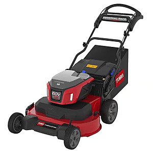 Toro eTimeMaster 30 in. 60 V Battery Self-Propelled Lawn Mower Kit (with 2x10ah Battery) $999