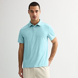 Tek Gear Men's Dry-Tek Polo Shirt (Lake Geneva Grid) $4.19 + Free Store Pickup at Kohl's + Free S&H on $49+
