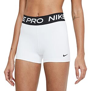 Nike Women's 3" Pro Short (White) $12.99 + Free Shipping on $50+