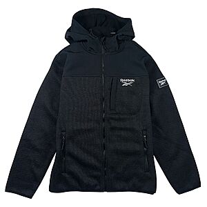 Reebok Men's Textured Soft Woven Hooded Fleece Jacket (3 Colors) $12.99 + Free Shipping on $50+