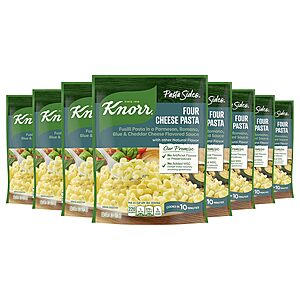 8-Pack 4.1-Oz Knorr Pasta Sides Four Cheese Fusilli $5.20 w/ S&S + Free Shipping w/ Prime or on $35+