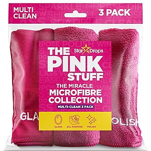 3-Pack The Pink Stuff Miracle Microfibre Cloth Collection (Various) $4.90 w/ S&S + Free Shipping w/ Prime or on $35+