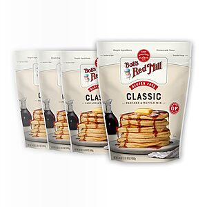 4-Pack 24-Oz Bob's Red Mill Gluten Free Pancake & Waffle Mix $18.09 w/ S&S + Free Shipping w/ Prime or on $35+