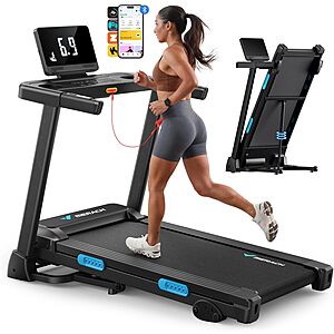MERACH Foldable Treadmill w/ 6% Manual Incline $199.99 + Free Shipping