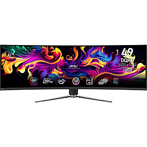 Sam's Club Members: MSI 49" Curved OLED Display Gaming Monitor (MPG 491CQP) $649 + Free Shipping Plus Members