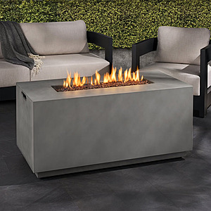 Sam's Club Members: 52" Member's Mark 50000 BTU Rectangular Concrete Finish Gas Fire Pit Table w/ Cover $197.64 + Free Shipping Plus Members