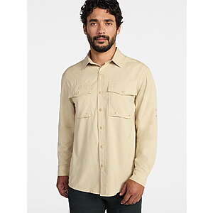 Ozark Trail Men's Long Sleeve Upstream Shirt (Various) from $9.26 + Free S&H w/ Walmart+ or on $35+