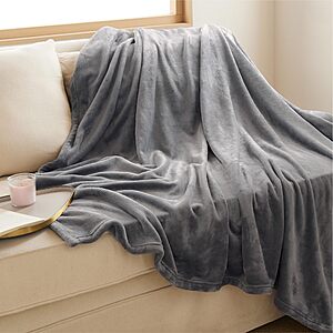Prime Members: Bedsure GentleSoft Grey Fleece Throws & Blankets from $5.99 + Free Shipping