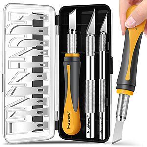 16-Piece MulWark Precision Exacto-Style Hobby Knife Set w/ Blades & Storage Case $7.79 & More + Free Shipping w/ Prime or on $35+