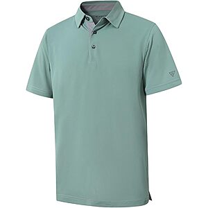M MAELREG Men's Short Sleeve Moisture-Wicking Dry-Fit UPF 30+ Golf Polo Shirt (Select Colors & Sizes S-5XL) from $12.97 + Free Shipping w/ Prime or on $35+