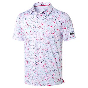 Obla Men's UPF 50+ Dry Fit Moisture Wicking Performance Golf Polo (Various Patterns) $13.99 + Free Shipping w/ Prime or on $35+