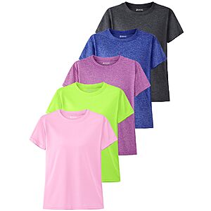 5-Count JORHIG Girls' Dry-Fit T-Shirts or Athletic Shorts Sets (Various) $9.99 ($2 each) & More + Free Shipping w/ Prime or on $35+
