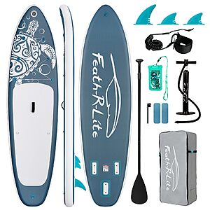 10'6" x 33" Feath-R-Lite Inflatable Stand Up Paddle Board w/ Paddle, Pump, Backpack & Accessories (Various) $84.99 + Free Shipping