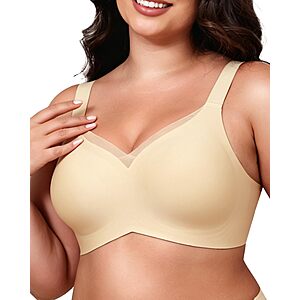 LEVAO Women's Jelly Seamless Wireless Bra (S-3XL, Various Colors) $7.49 + Free Shipping w/ Prime or on $35+