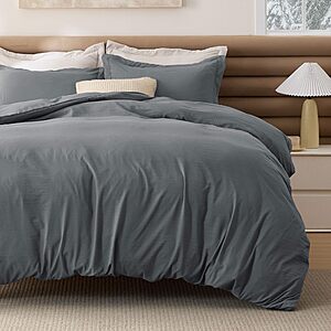 4-Piece Bedsure Mellow Marshmallow Comforter & Duvet Cover Set (Dark Gray, Queen or King) from $21.49 + Free Shipping w/ Prime or on $35+