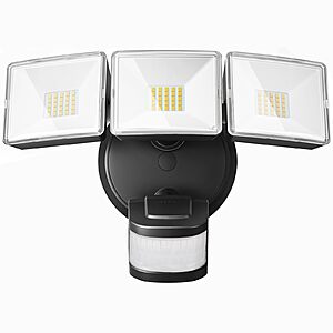 OREiN 4500LM Hardwired Outdoor LED Flood Light w/ Motion Sensor, 180&deg; 50' Detection & Dusk-to-Dawn Mode (Black) $16.99 + Free Shipping w/ Prime or on $35+