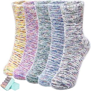 5-Pair ICEIVY Women's Fuzzy Socks (Multicolor) $7.49 ($1.50 each) + Free Shipping w/ Prime or on $35+