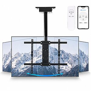 OUTFINE 300&deg; Swivel Motorized Ceiling TV Mount w/ Remote for 32&ndash;85" TVs $89.99 + Free Shipping
