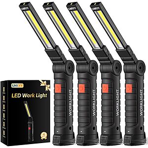 4-Count LNRYY 360&deg; Rechargeable Magnetic LED Work Lights w/ 5 Modes $15.59 ($3.90 each) & More + Free Shipping w/ Prime or on $35+