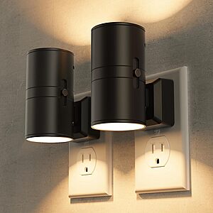 Prime Members: 2-Count Briignite Dimmable LED Plug-In Night Lights w/ Dusk-to-Dawn Sensor (Select Colors) from $5.42 ($2.71 each) & More + Free Shipping