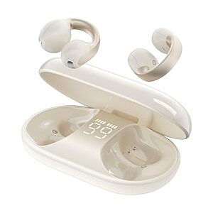 TALIX X7 Bluetooth 6.0 Open-Ear Clip-On Wireless Earbuds w/ Digital Display (Black or White) $15.99 + Free Shipping w/ Prime or on $35+