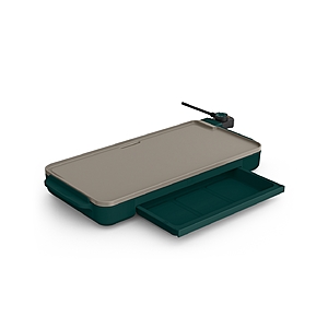 Bella 10" x 20" Griddle w/ Warming Tray (Forest Green) $20 + Free Pickup at Macys or Free Shipping on $39+