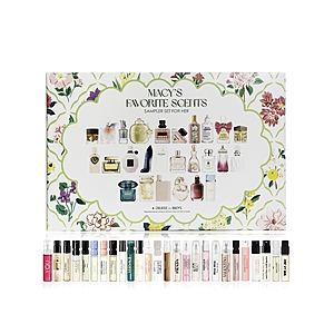 26-Piece For Her Fragrance Sampler Set $29.75 + Free Pickup at Macys or Free Shipping on $39+