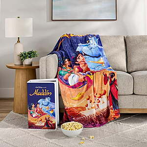 Sam's Club: 50" x 70" Disney Classic VHS Boxed Silk Tough Throw (Various) $19.98 + Free Shipping on $50+ w/ Plus