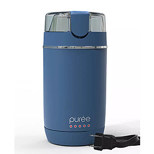 Tzumi Puree Electric Coffee Beans, Herb or Spice Grinder (Blue) $12.99 + Free Pickup at Macys or Free Shipping on $39+