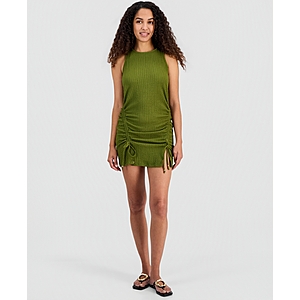 Miken Juniors' Front-Ruched Cover-Up Tank Dress (Avocado) $11.20 + Free Pickup at Macys or Free Shipping on $39+