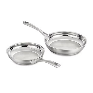 Sam's Club Members: Cuisinart 2-Piece Stainless Steel 8" & 10" Skillet Set $24.98 + Free S&H on $50+ w/ Sam's Plus Membership
