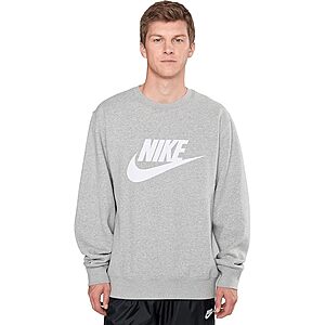 Nike Club Brushed Fleece Crew Pullover Sweater (2 Colors) $28 + Free Shipping