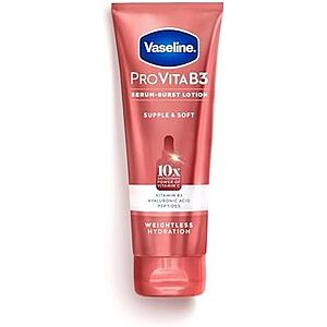 Vaseline Pro VitaB3 Serum Burst Lotion Supple & Soft Healthy, Hydrated Skin, Lightweight 10x Antioxidant Power of Vitamin C with Vitamin B3, Hyaluronic Acid & Peptides, 7.5 fl oz