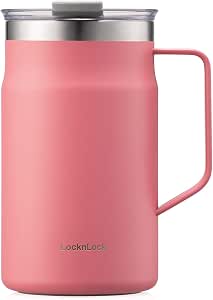 20-Ounce LocknLock Metro Mug Double Wall Insulated Stainless Steel Mug w/ Handle & Lid (Peach Red) $14.36 + Free Shipping w/ Prime or on $35+