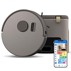 bObsweep Bio Self-Emptying Robot Vacuum &amp; Mop with 100-Day Dock, and Activated Bio-Based Plastic Charcoal Odor Filtration