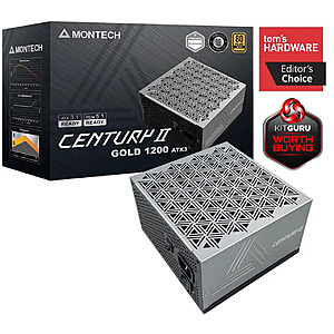 1200W MONTECH Century II ATX 80 Plus Gold Modular Power Supply $129.90 + Free Shipping