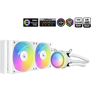 240mm SAMA L40 ARGB AIO CPU Liquid Cooler (White) $38.24 + Free Shipping