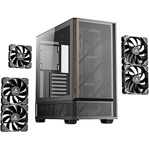 Antec P30 AIR Mid-Tower ATX Case w/ 5 x PWM Fans (Black/Wood) $67.99 + Free Shipping