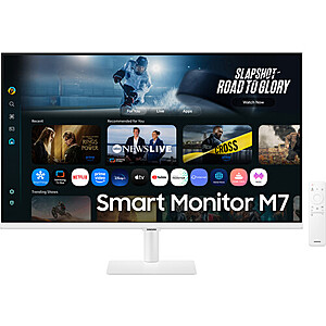 32" Samsung M7 M70F 4K HDR Smart Monitor (White) $219.99 + Free Shipping