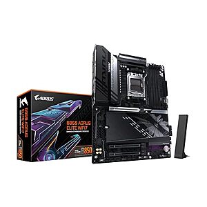 Gigabyte B850 AORUS ELITE WIFI7 DDR5 AM5 Motherboard (Black) $144.79 + Free Shipping w/ Prime