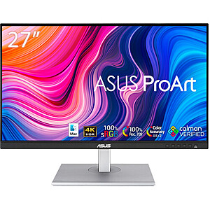 27" ASUS ProArt PA279CV 4K HDR Professional Monitor + Free Mouse or Mousepad $299 + Free Shipping
